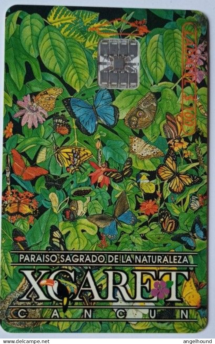 Mexico  Ladatel $100 Chip Card - XCARIET Cancun , Paraiso Sagrado De La Naturaleza - México