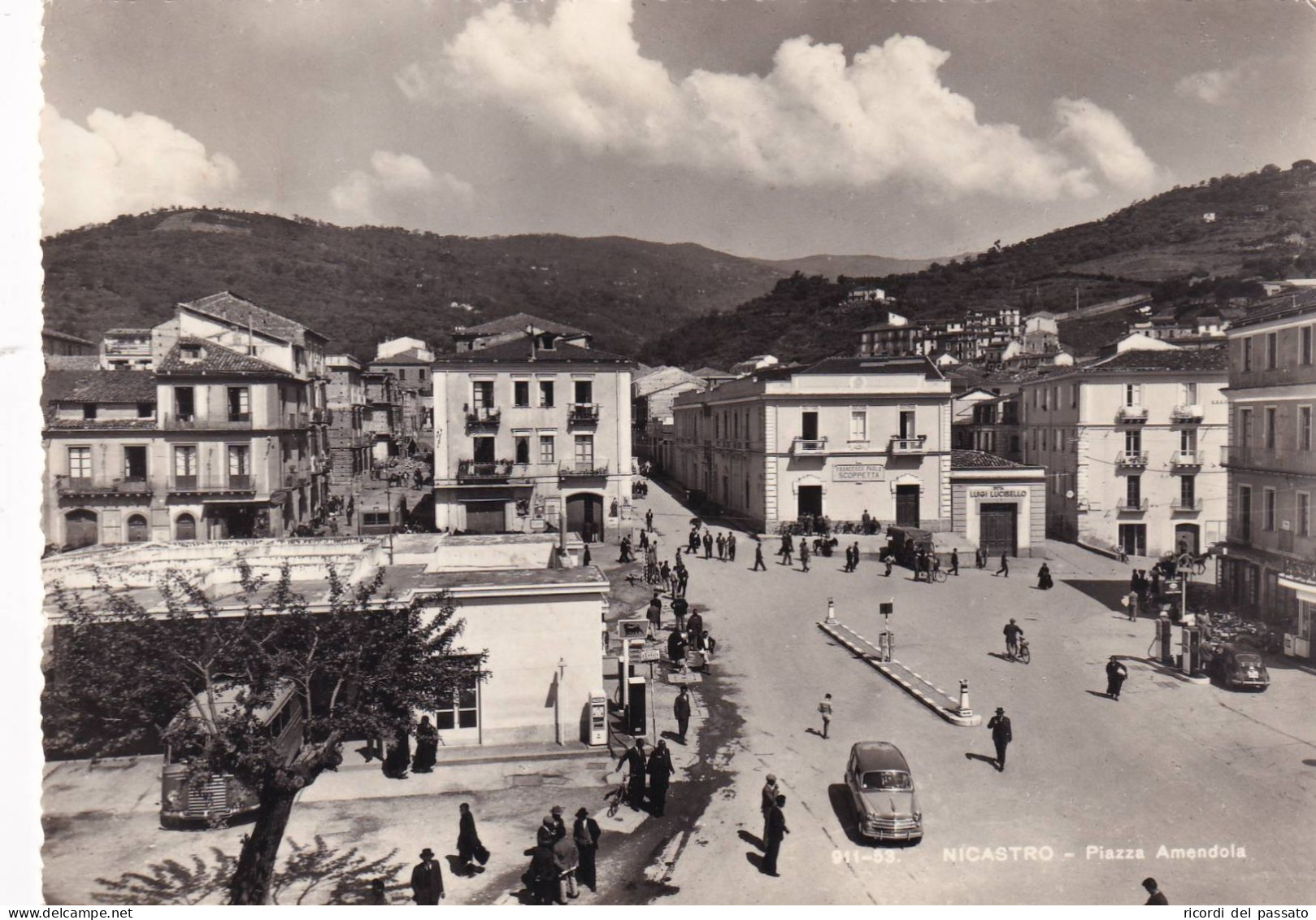 Cartolina Nicastro ( Lamezia Terme ) Piazza Amendola - Lamezia Terme