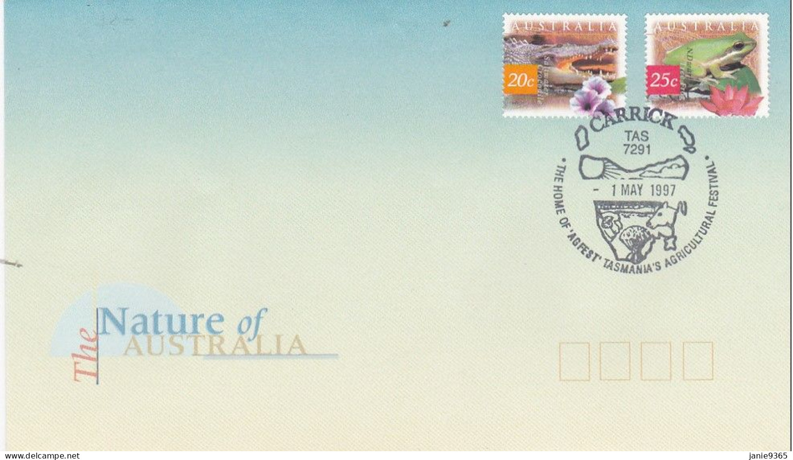 Australia 1997 Carrick The House Of Agfest, Souvenir Cover - Brieven En Documenten