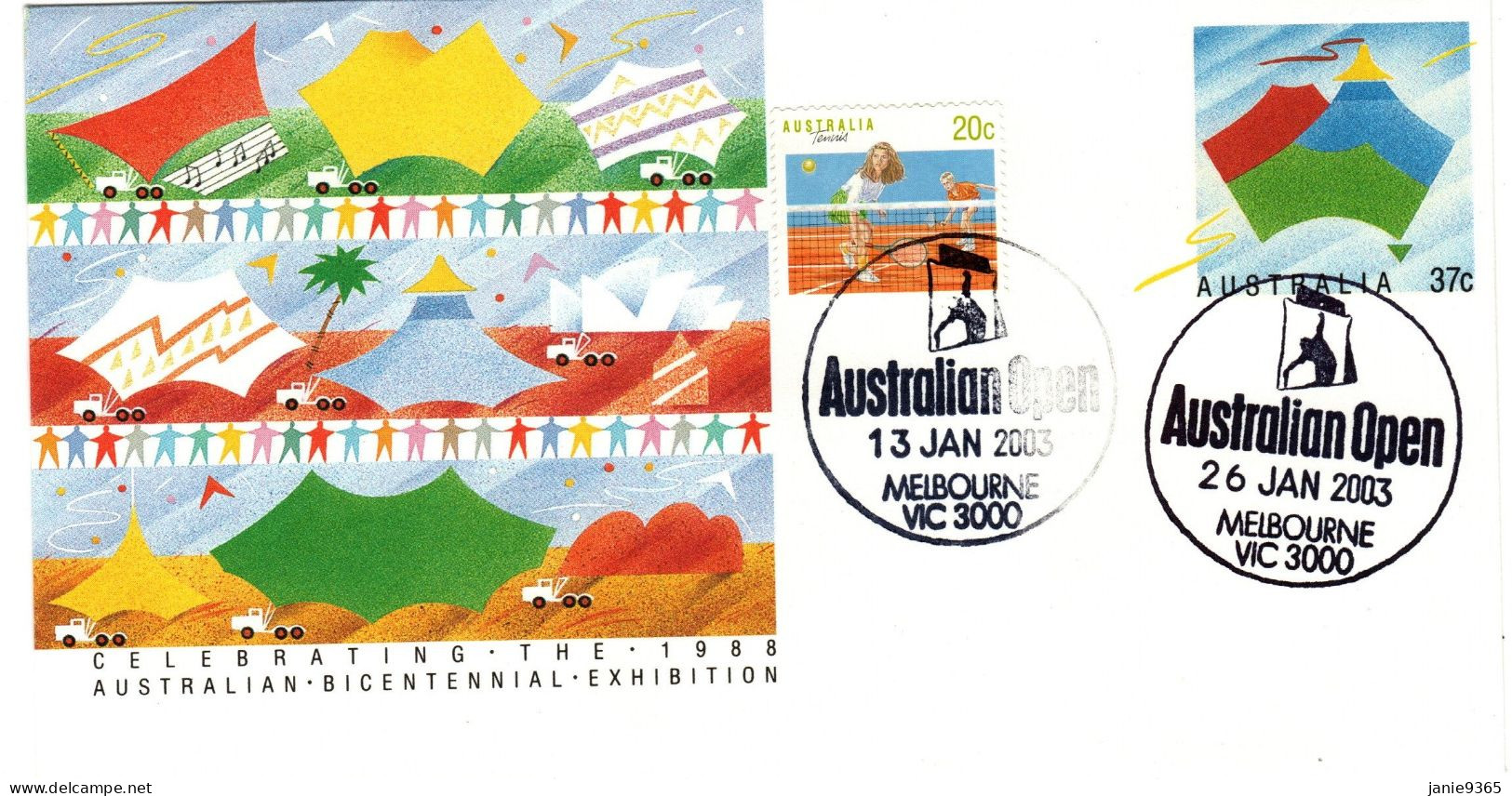 Australia 2003 Australian Open, Souvenir Cover - Cartas & Documentos