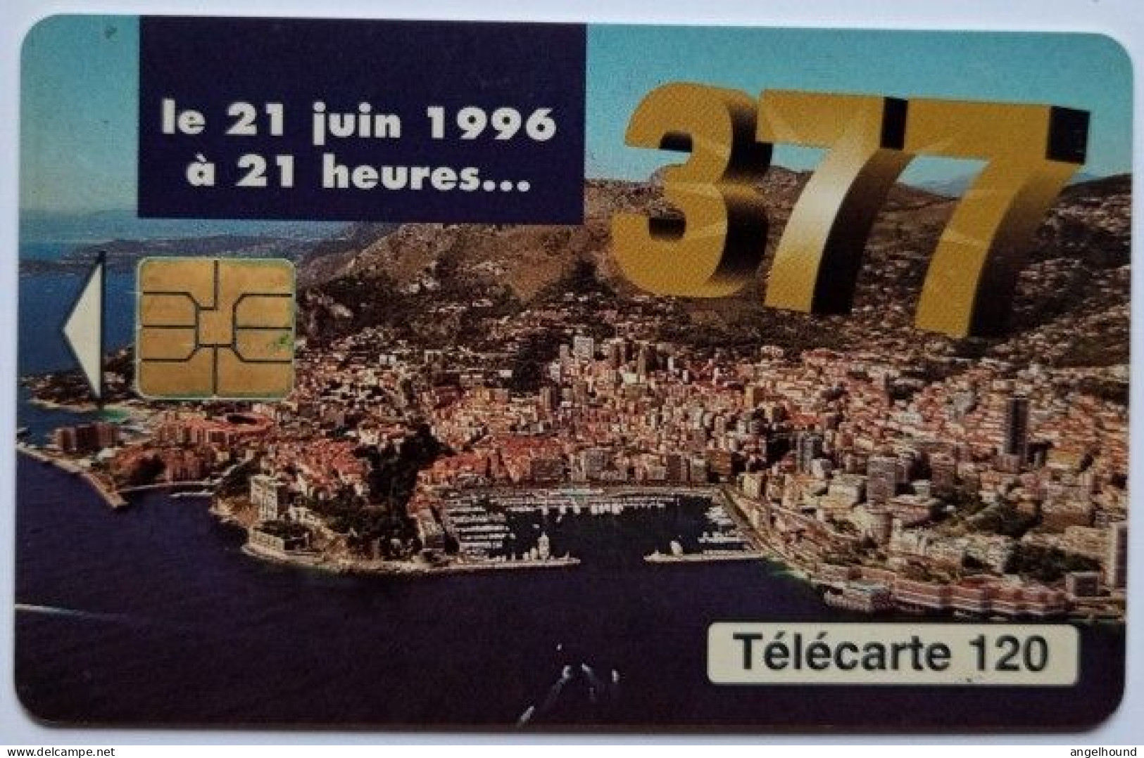 Monaco 120 Units Chip Card - 377  Changement De Numerotation - Monace