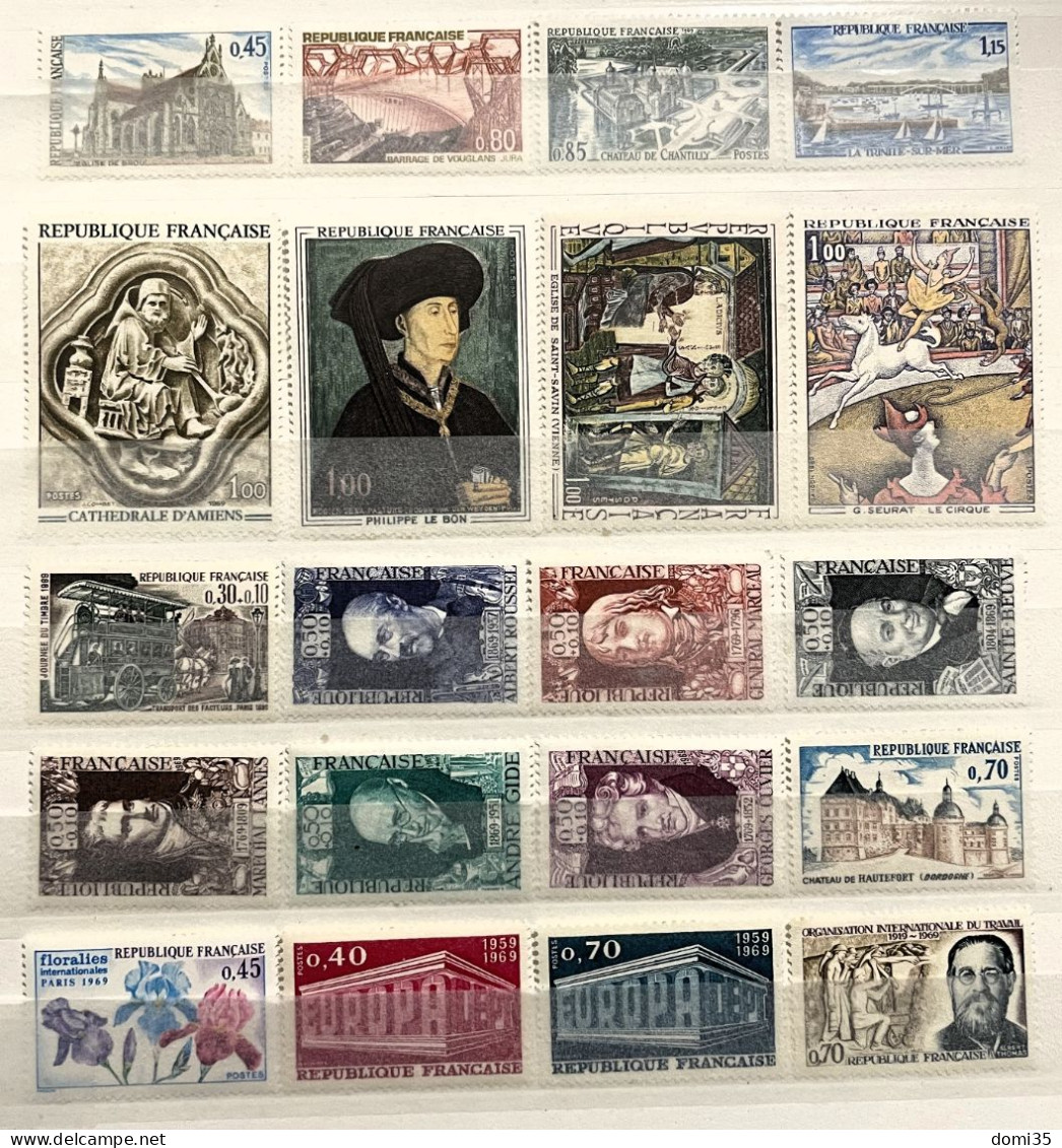 France 1969, Année Complète, Neufs, Très Beaux Timbres, 2 Photos Et Voir Description, 5 % De La Cote - 1960-1969