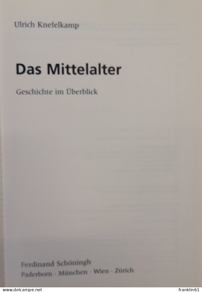 Das Mittelalter: Geschichte Im Überblick - 4. 1789-1914