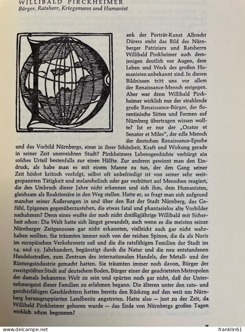 Willibald Pirckheimer : Dürers Freund Im Spiegel Seines Lebens, Seiner Werke Und Seiner Umwelt. - 4. 1789-1914
