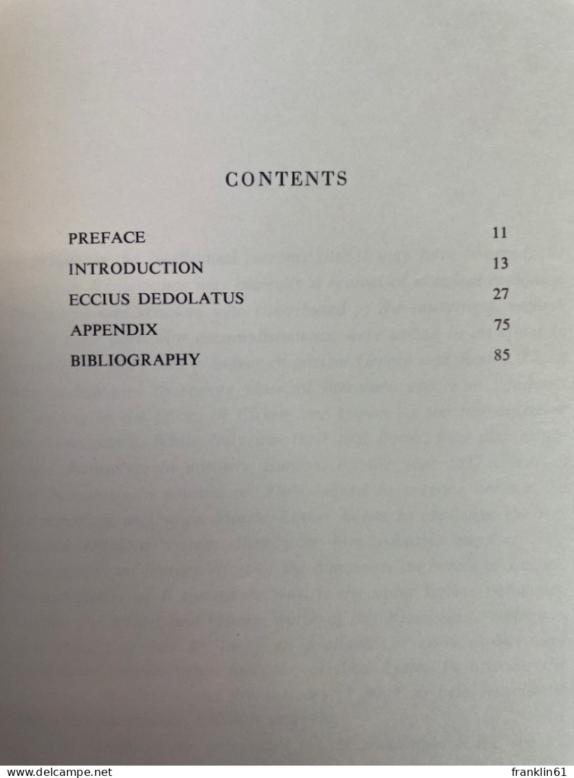 Eccius Dedolatus. A Reformation Satire. - 4. 1789-1914