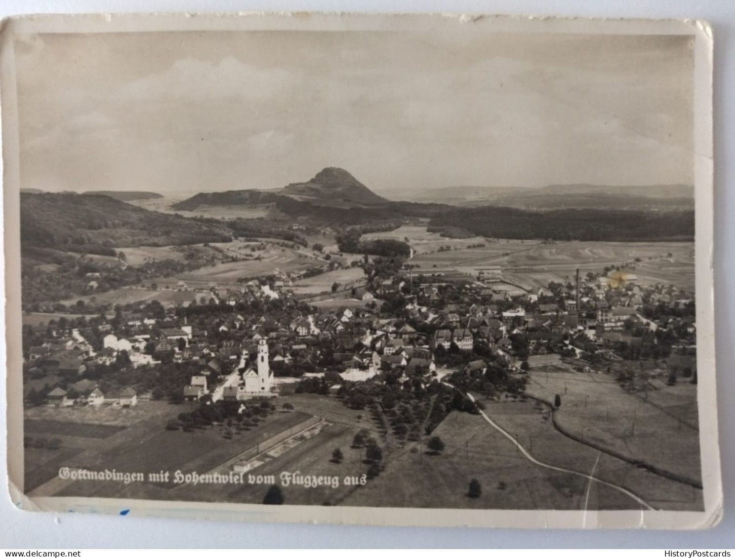 Gottmadingen B. Singen Am Hohentwiel, Luftbild, Gesamtansicht, 1935 - Singen A. Hohentwiel