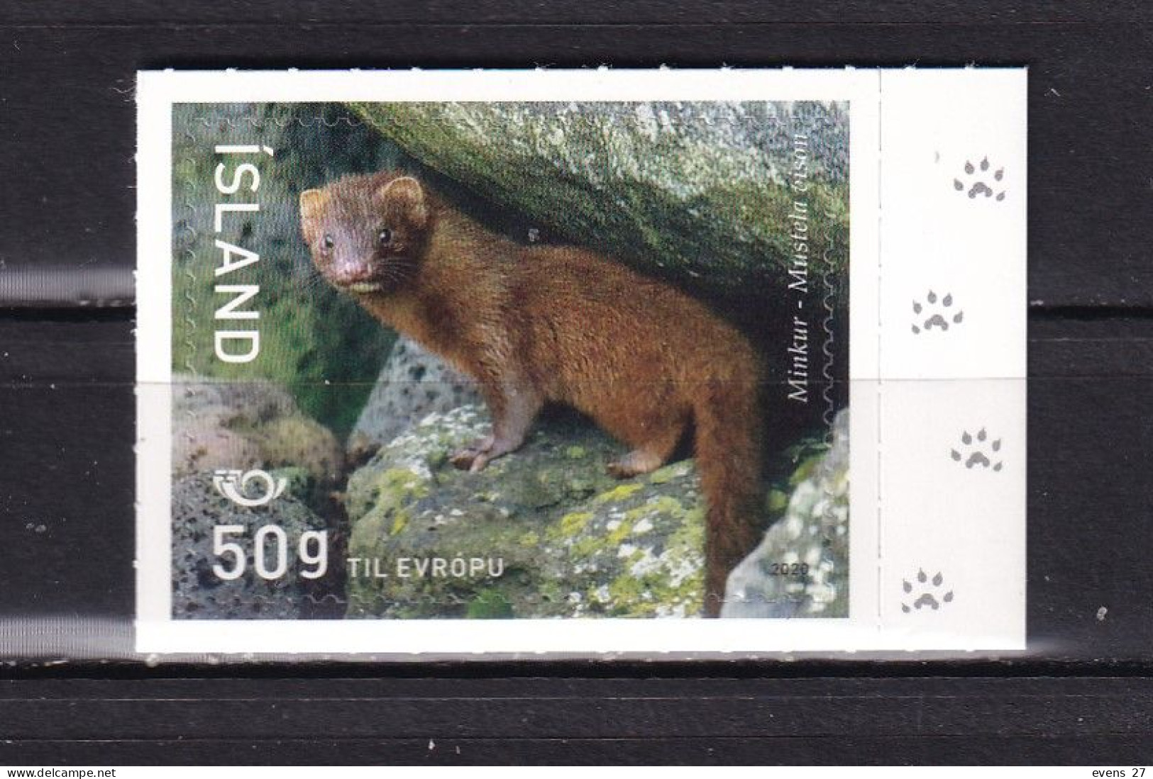 ICELAND-2020-MINK-SELF ADHESIVE-MNH. - Unused Stamps