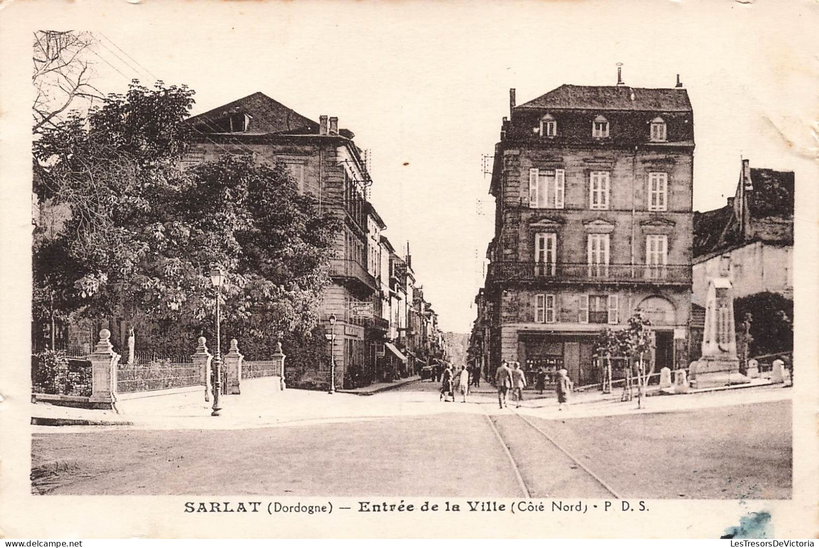 FRANCE - Sarlat - Entrée De La Ville (Côté Nord) - PDS - Carte Postale Ancienne - Sarlat La Caneda