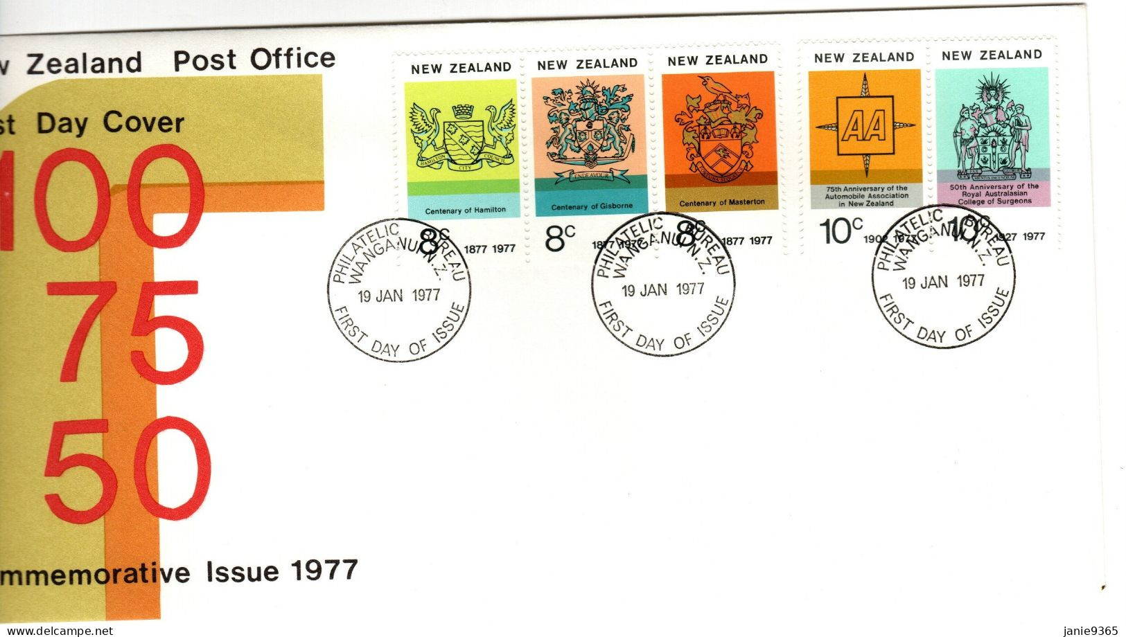 New Zealand 1977 Commemorative Issues  First Day Cover - FDC
