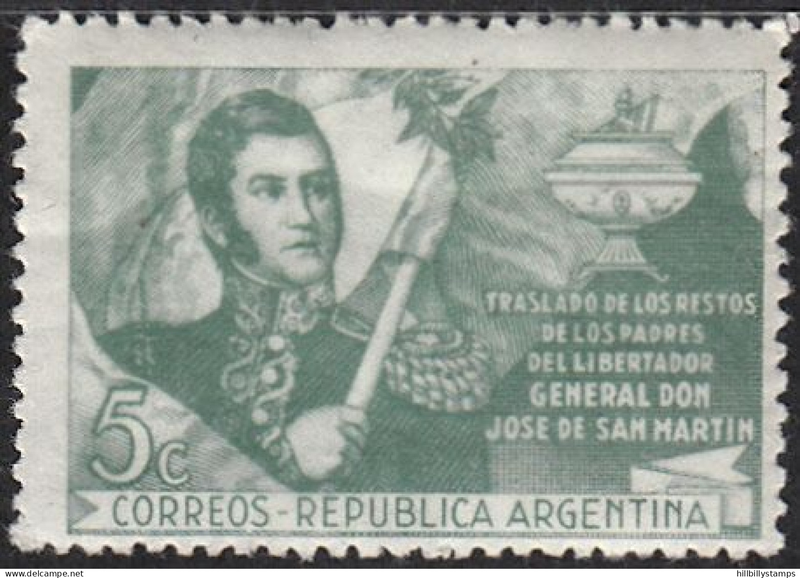 ARGENTINA  SCOTT NO 569   MINT HINGED  YEAR  1947 - Neufs