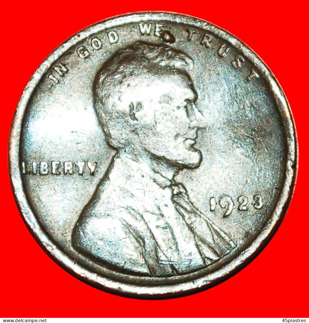 * WHEAT PENNY (1909-1958): USA  1 CENT 1923! LINCOLN (1809-1865) · LOW START · NO RESERVE! - 1909-1958: Lincoln, Wheat Ears Reverse