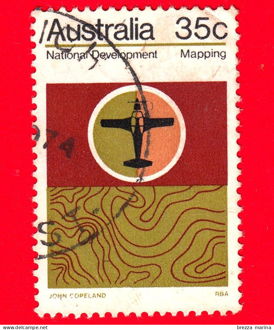 AUSTRALIA - Usato - 1973 - Sviluppo Dell'economia Nazionale Dell'Australia - Aerei - 35 C - Gebruikt