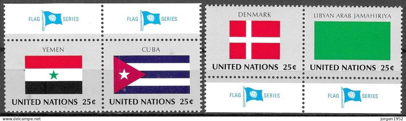 UNITED NATIONS # NEW YORK FROM 1988 STAMPWORLD 557-60** - Emisiones Comunes New York/Ginebra/Vienna