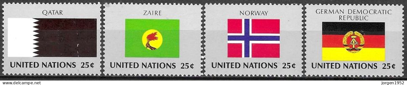 UNITED NATIONS # NEW YORK FROM 1988 STAMPWORLD 561-64** - New York/Geneva/Vienna Joint Issues