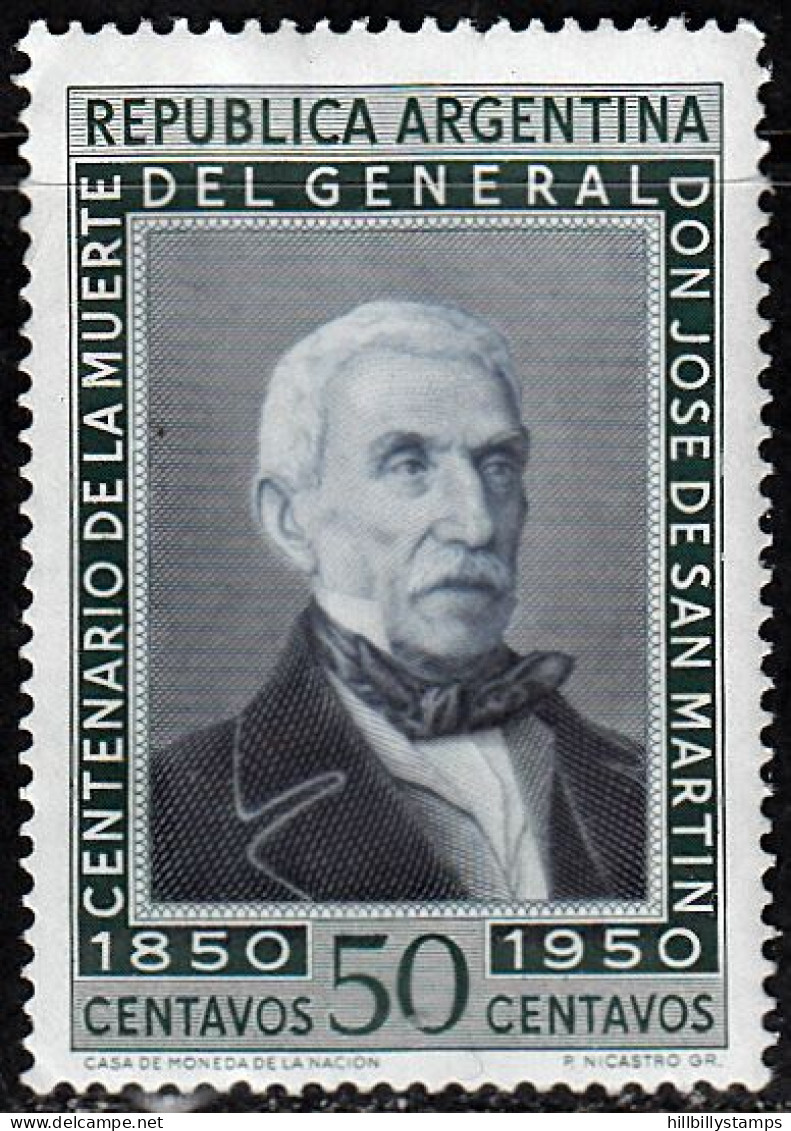 ARGENTINA  SCOTT NO 590   MNH  YEAR  1950 - Neufs