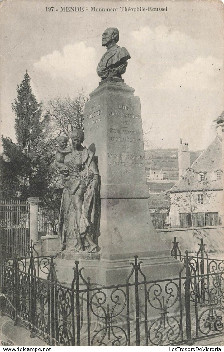 FRANCE - Mende - Monument Théophile Roussel - Carte Postale Ancienne - Mende