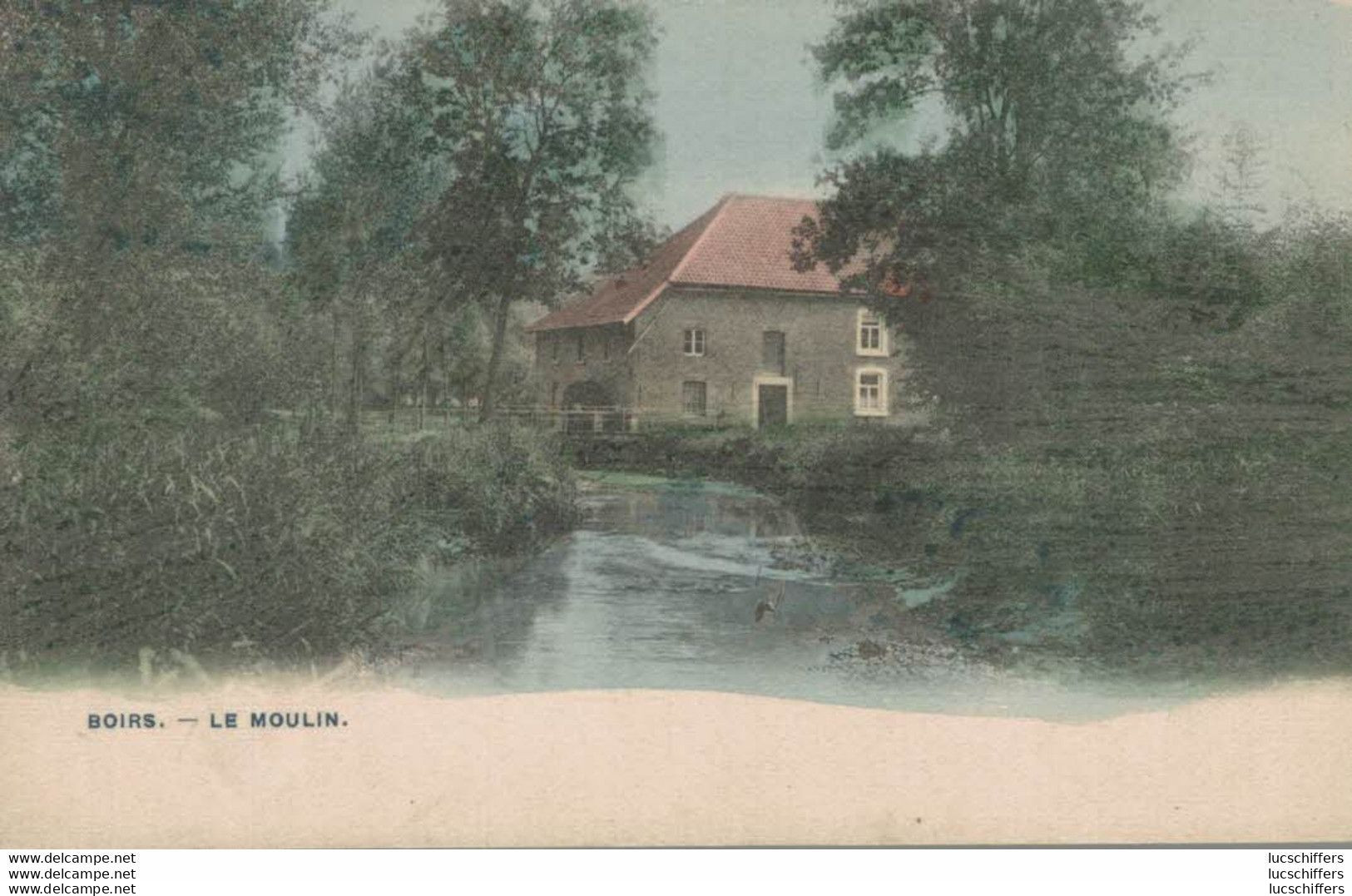 Boirs - Le Moulin - Colorisée (rare En Couleur) - 2 Scans - Bassenge