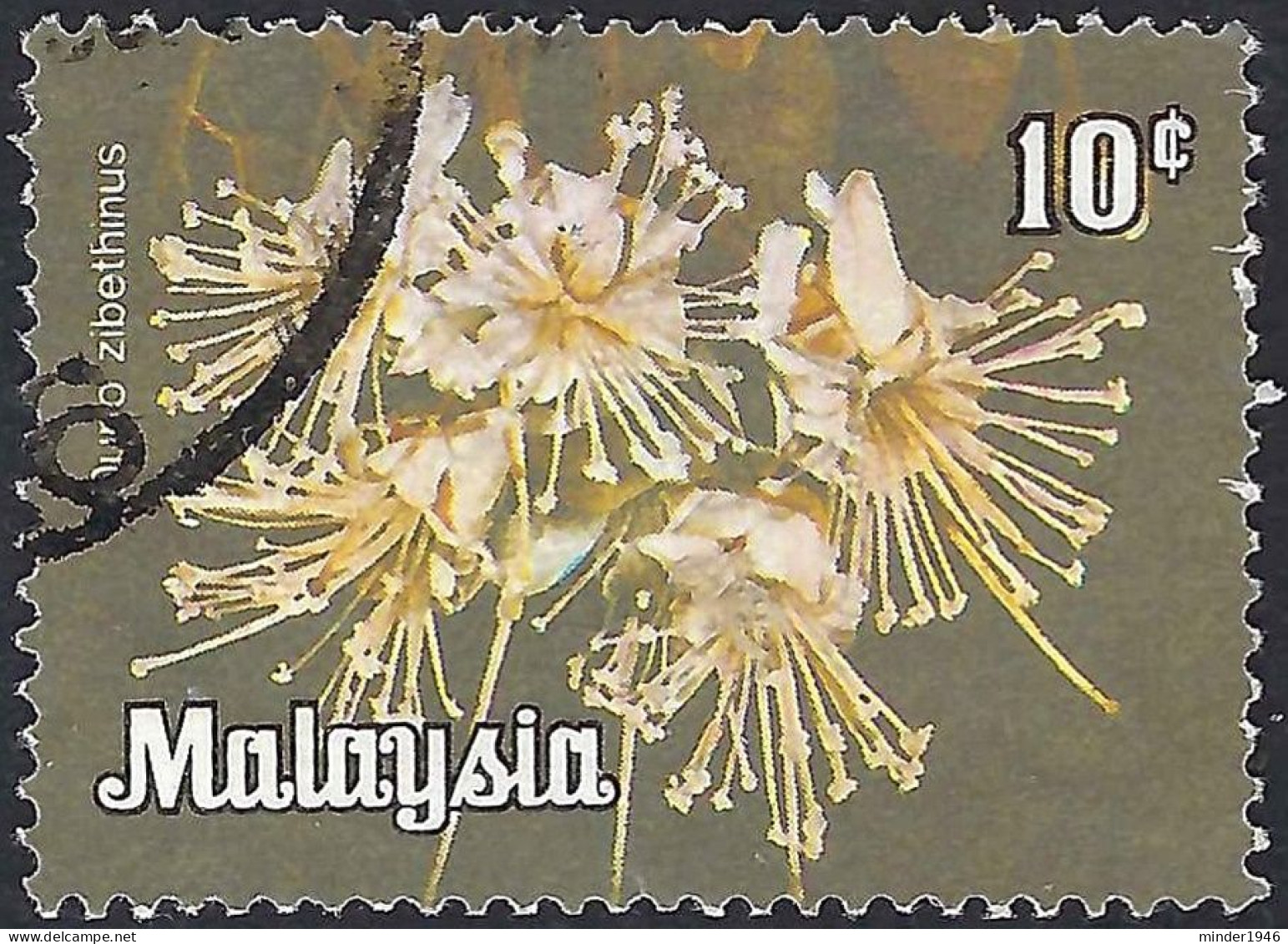 MALAYSIA 1979 10c Multicoloured, Flowers FU - Malaysia (1964-...)