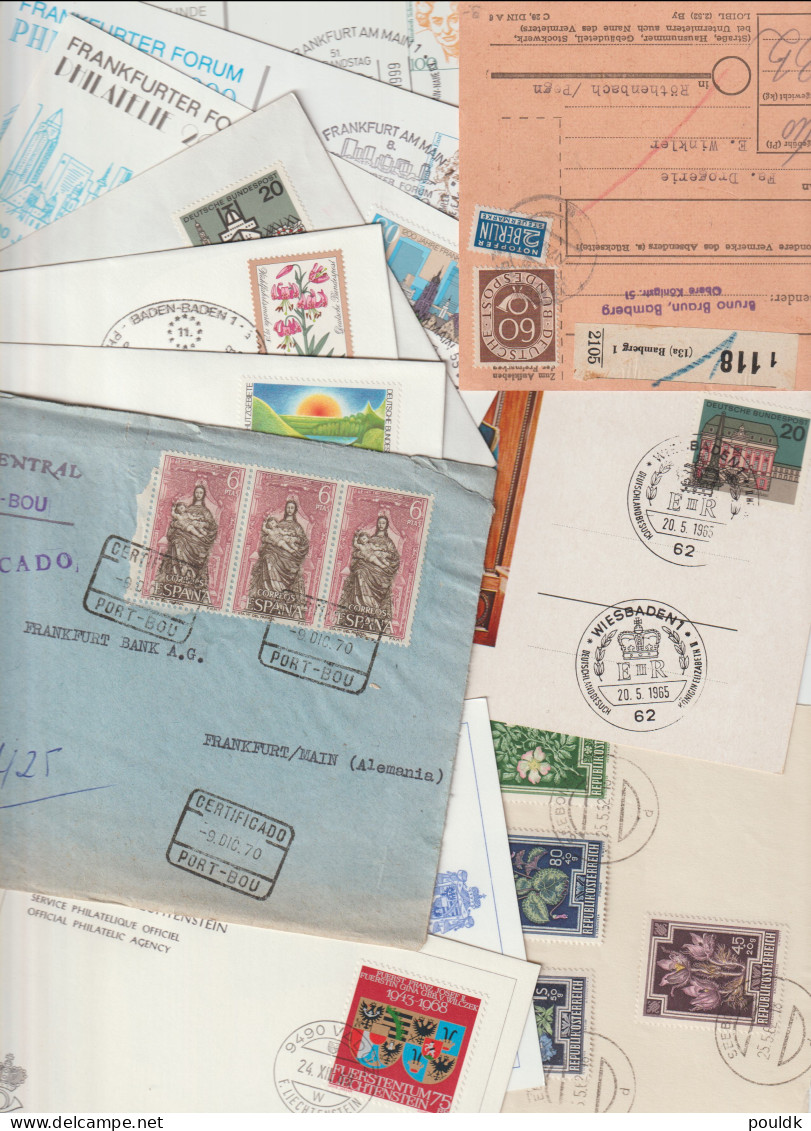 650 covers from every corner of the world. FDC, PC, MX and ordinary covers, mostly modern, odds and ends. Do not