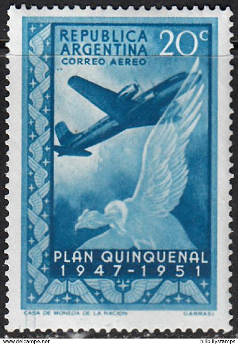 ARGENTINA  SCOTT NO C60   MNH YEAR  1951 - Poste Aérienne