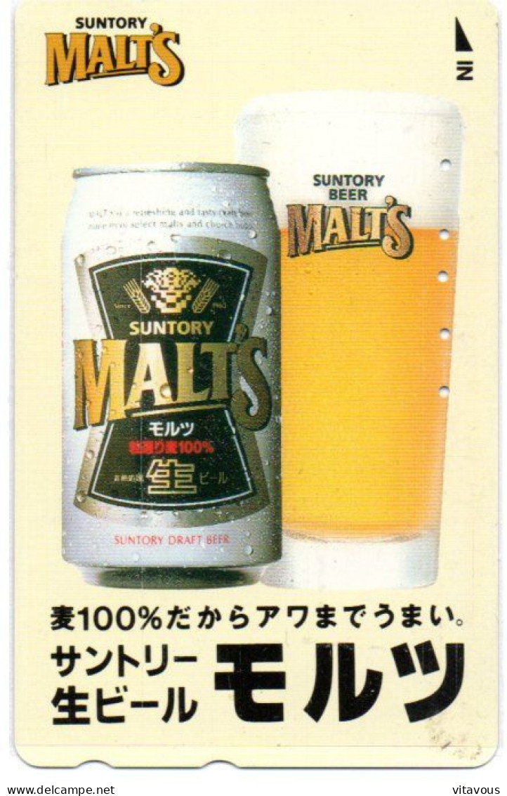 Bière Beer  Malt Télécarte Japon Phonecard Telefonkarte (G 989 ) - Alimentación