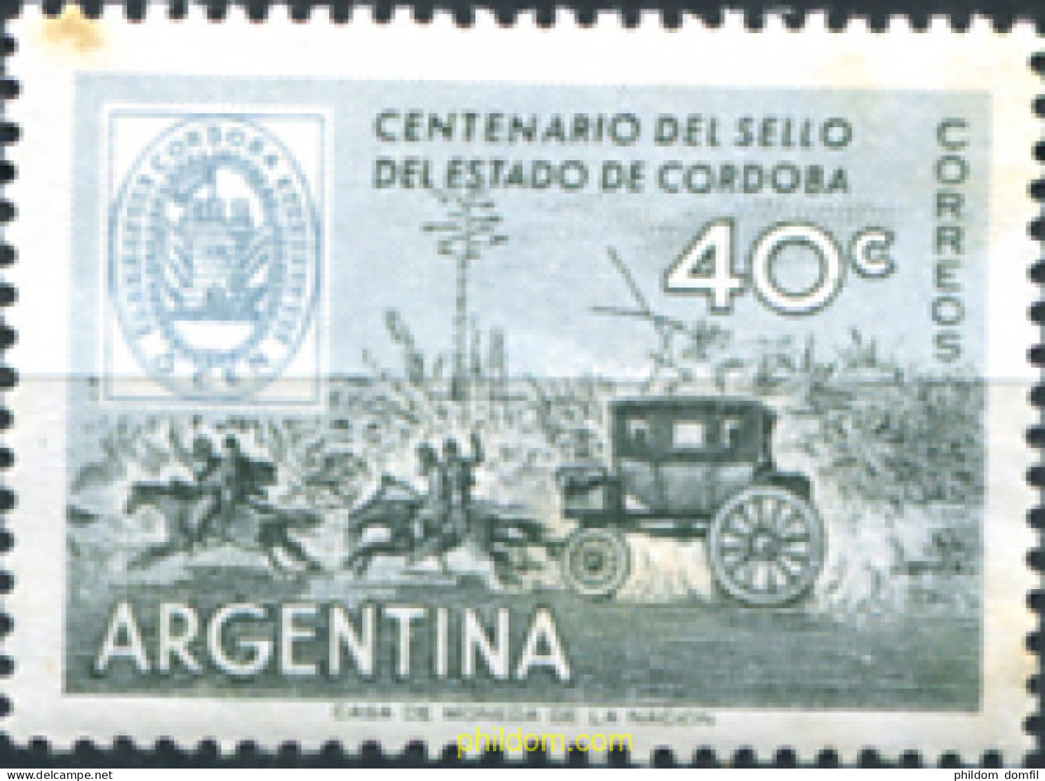 372852 MNH ARGENTINA 1958 CENTENARIO DEL SELLO ARGENTINO - Nuovi