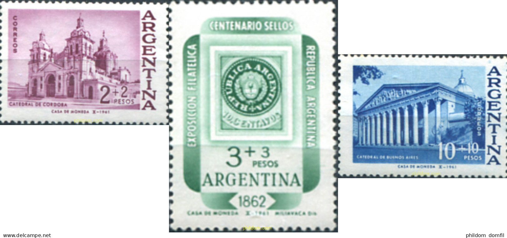 161257 MNH ARGENTINA 1961 ARGENTINA 62. EXPOSICION FILATELICA NACIONAL - Ungebraucht