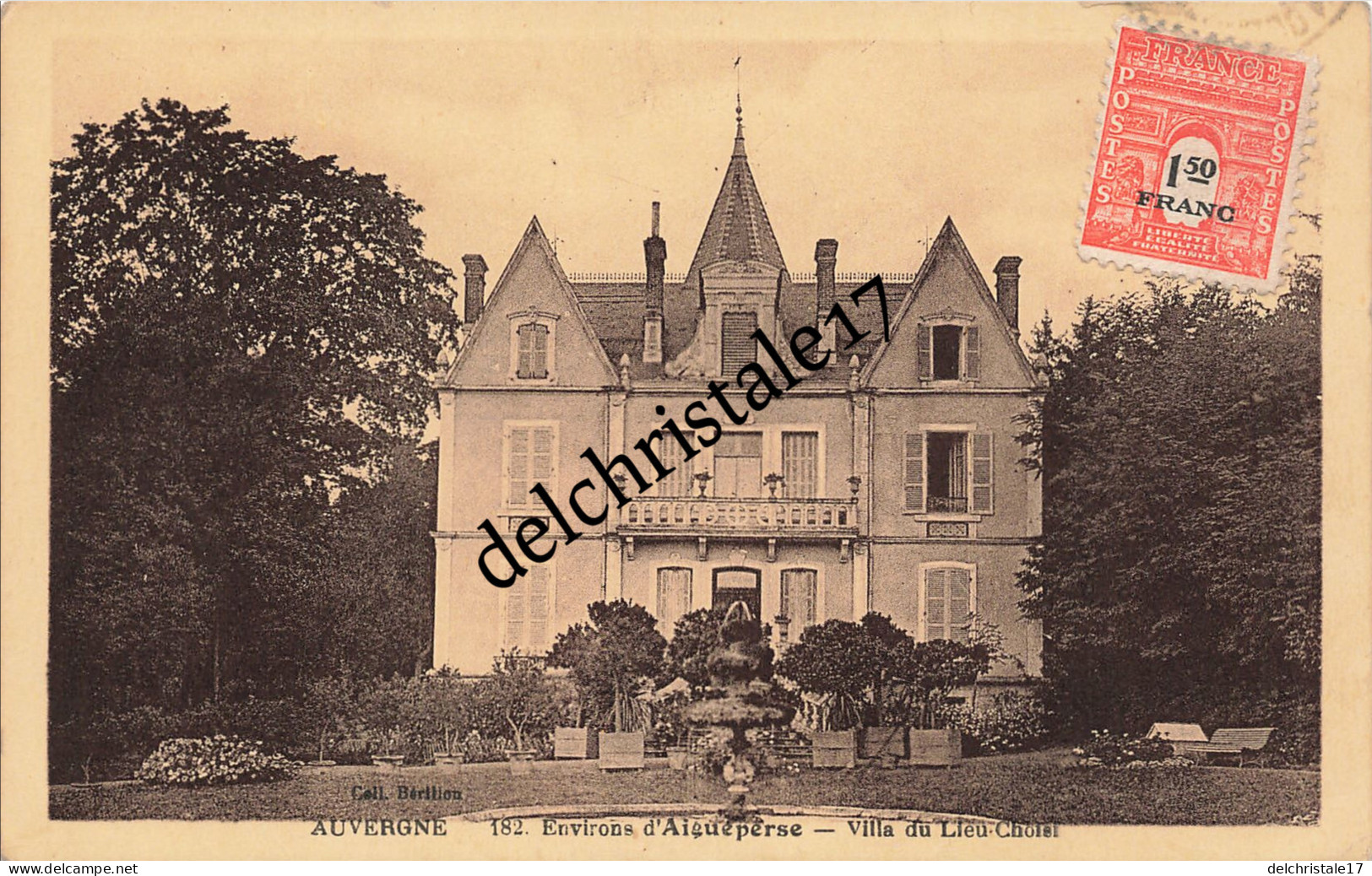 CPA 63 0007 Environs D'AIGUEPERSE - Villa Du Lieu-Choisi - Joli Plan De La Façade - Voyagée - Aigueperse