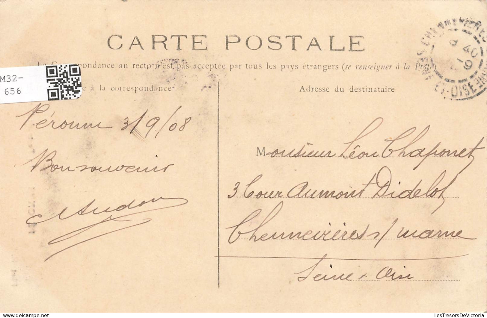 FRANCE - Péronne - Vue Sur La Porte De Bretagne - Carte Postale Ancienne - Peronne