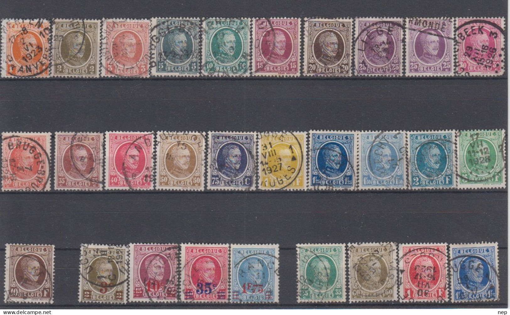 BELGIË - SELECTIE 141 (HOUYOUX) - Gest/Obl/Us - Collections