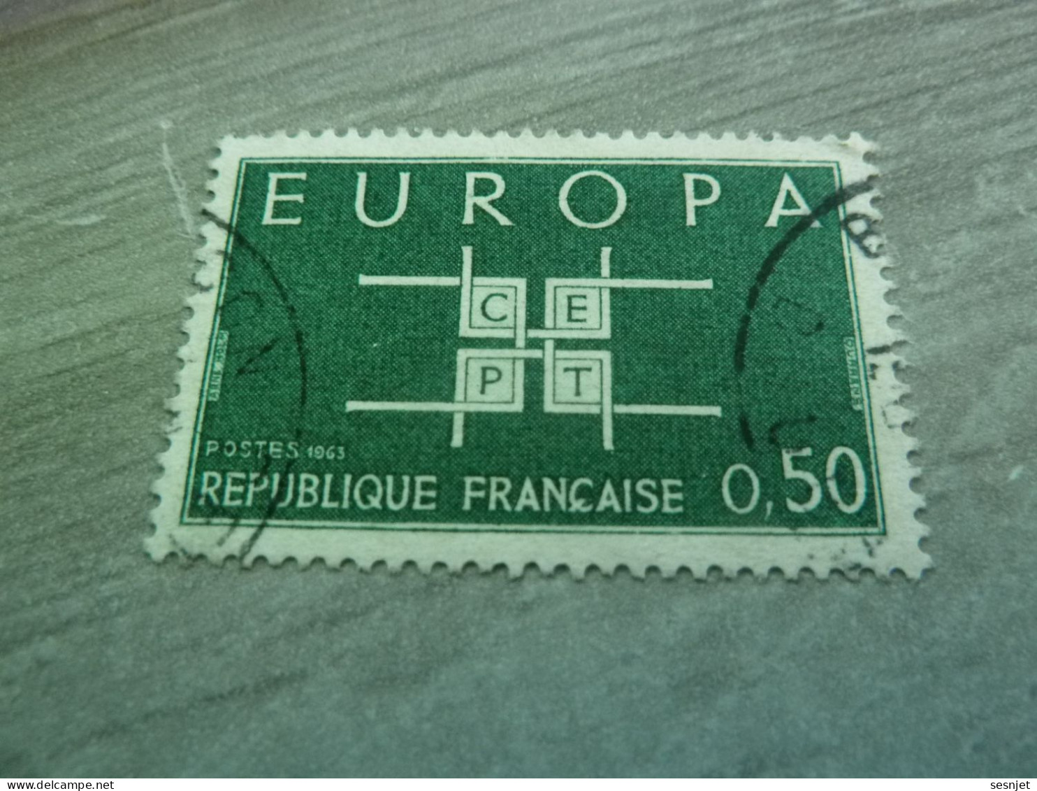 Europa - 50c. - Yt 1397 - Vert-bleu - Oblitéré - Année 1963 - - 1963