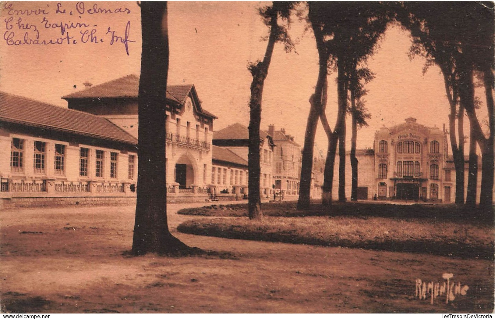 FRANCE - Rochefort Sur Mer - Groupe Scolaire Emile Zola Et L'Apollo Palace - Carte Postale Ancienne - Rochefort