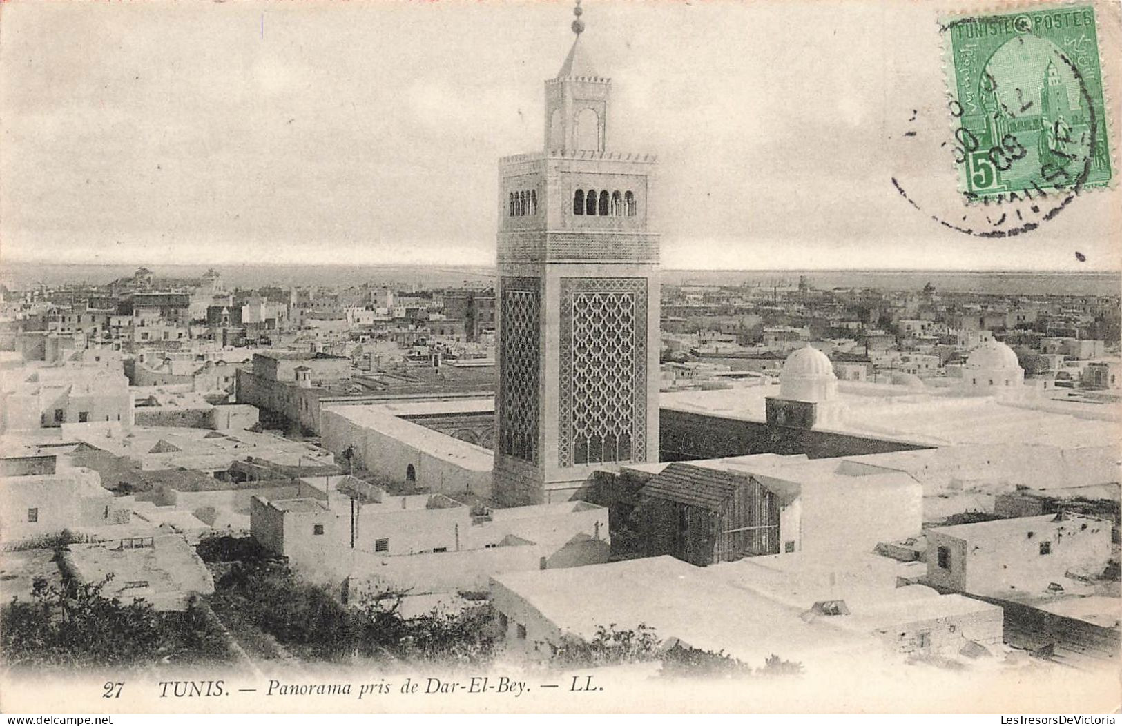 TUNISIE - Tunis - Panorama Pris De Dar El Bey - LL - Carte Postale Ancienne - Tunesien