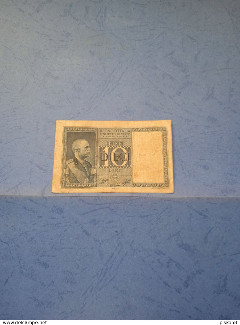 ITALIA-P25c 10L 1939 - - Italia – 10 Lire