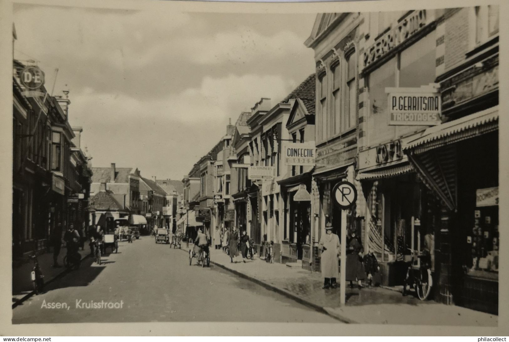 Assen (Dr.) Echte Foto // Kruisstraat 1943 - Assen