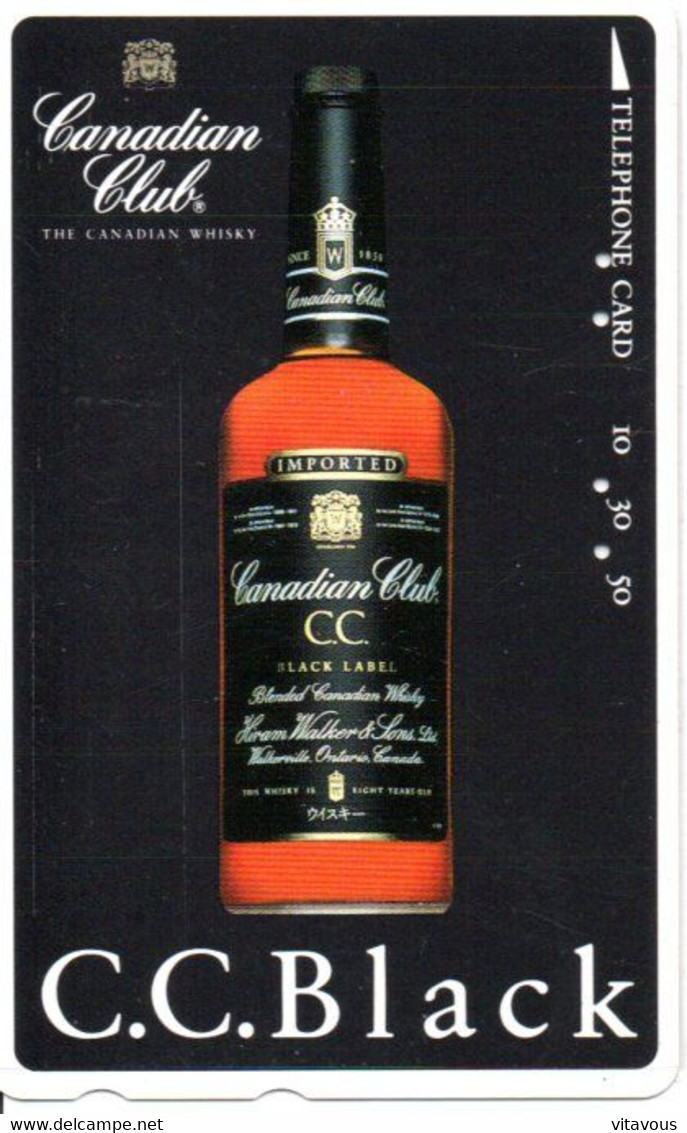 Whisky Canadian Club C.C. Black Label  Vin Wine Raisin  Fruit Télécarte Japon Phonecard Telefonkarte (salon 127) - Alimentación