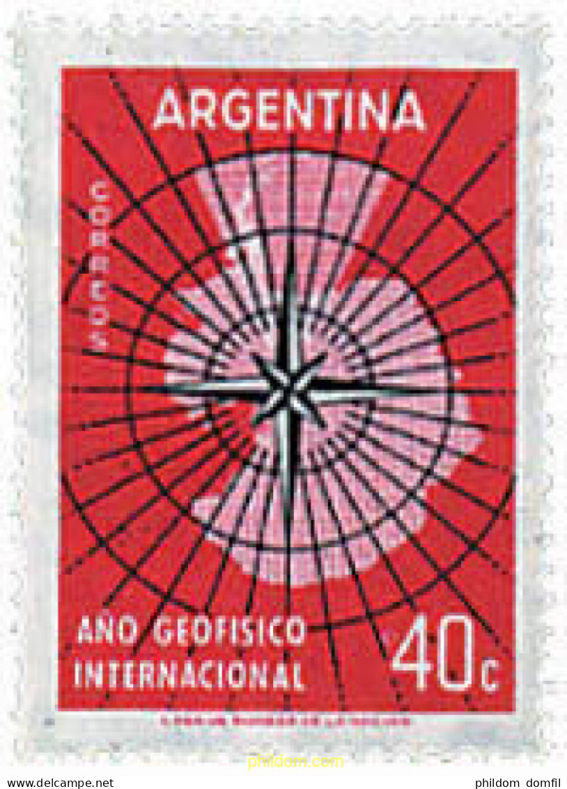 60695 MNH ARGENTINA 1958 AÑO GEOFISICO INTERNACIONAL. - Neufs