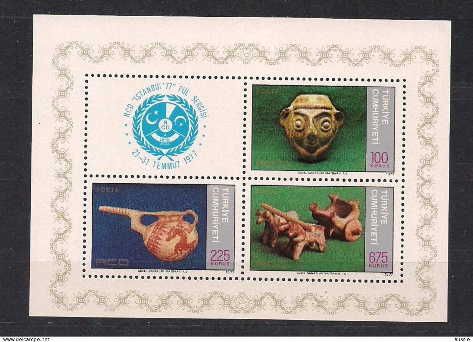 Turquie Turkije 1977 Yvertn° Bloc 18 *** MNH Cote 12 € - Blocks & Sheetlets