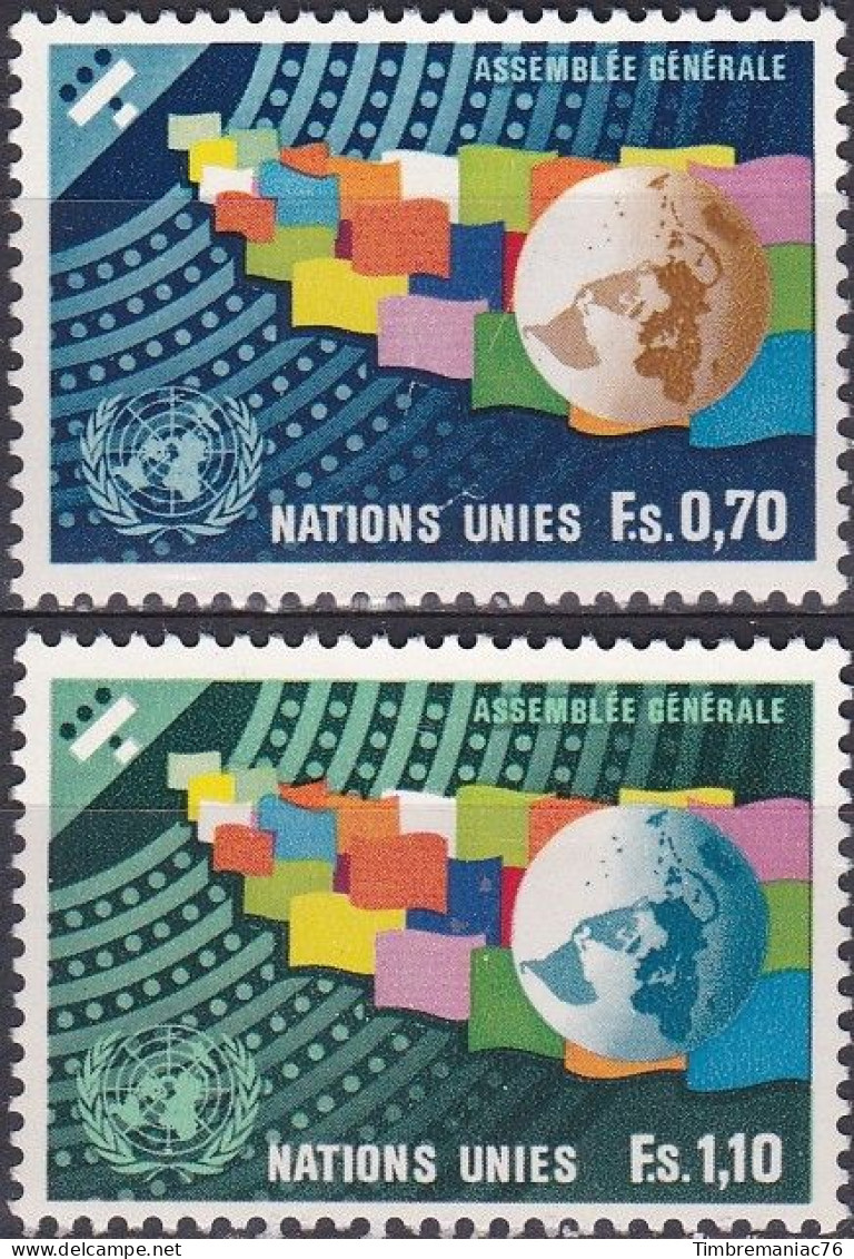 Nations Unies Genève 1978 YT 78-79 Neufs - Nuevos