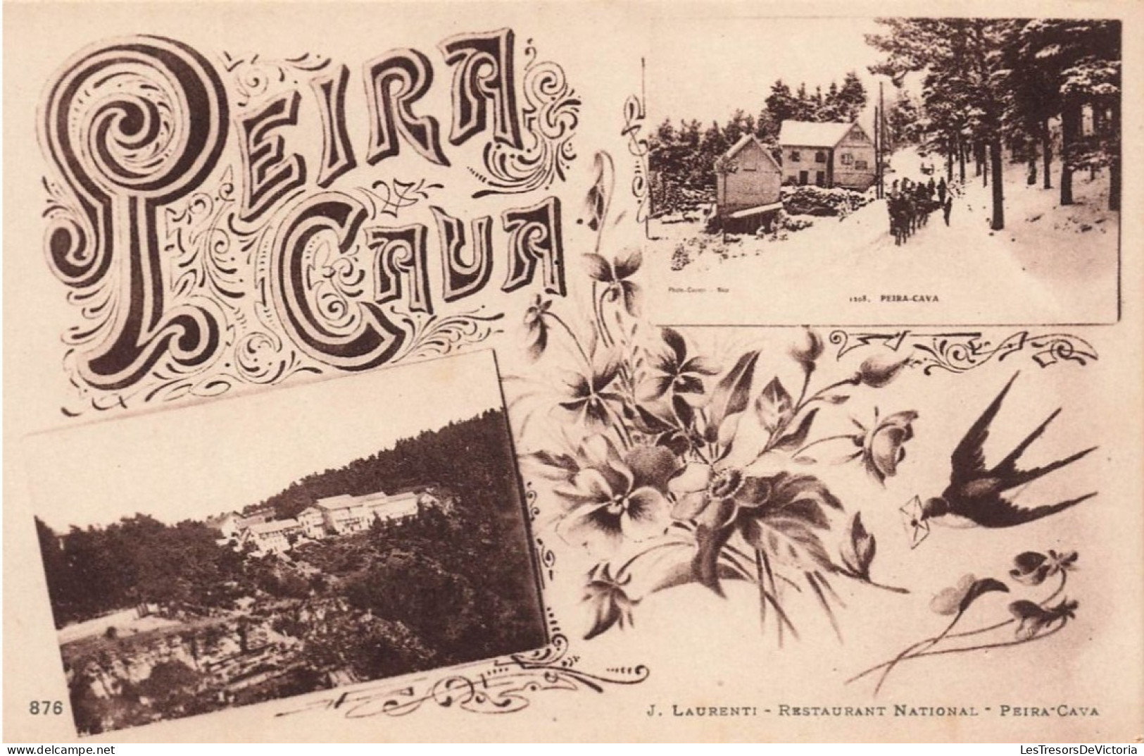 FRANCE - Peira Caua - Multivues - Carte Postale Ancienne - Lucéram