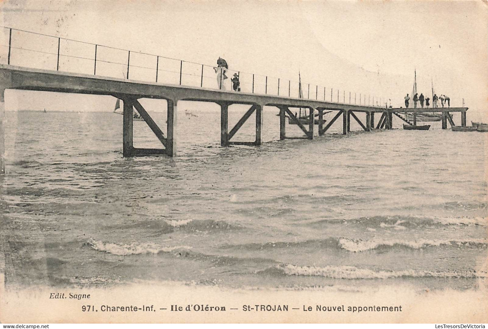 FRANCE - Ile D'Oléron - Saint Trojan - Le Nouvel Appontement - Carte Postale Ancienne - Ile D'Oléron