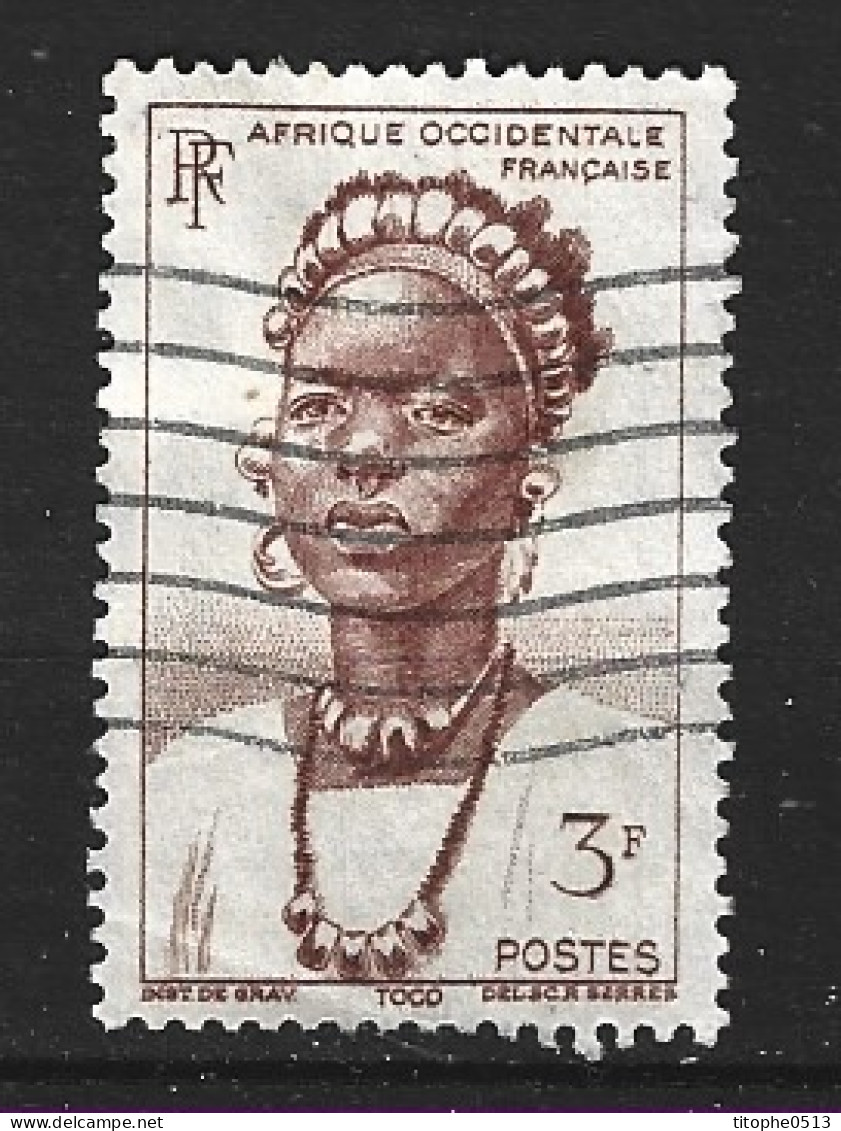 A.0.F.. N°34 Oblitéré De 1947. Jeune Femme Du Togo. - Gebraucht