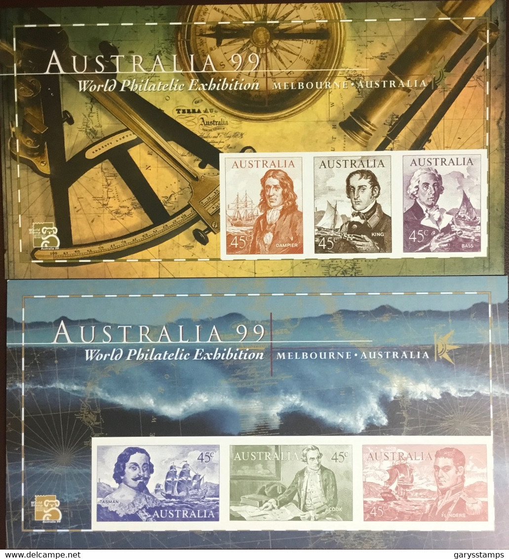 Australia 1999 Stamp Exhibition Minisheets Set IMPERF MNH - Ungebraucht