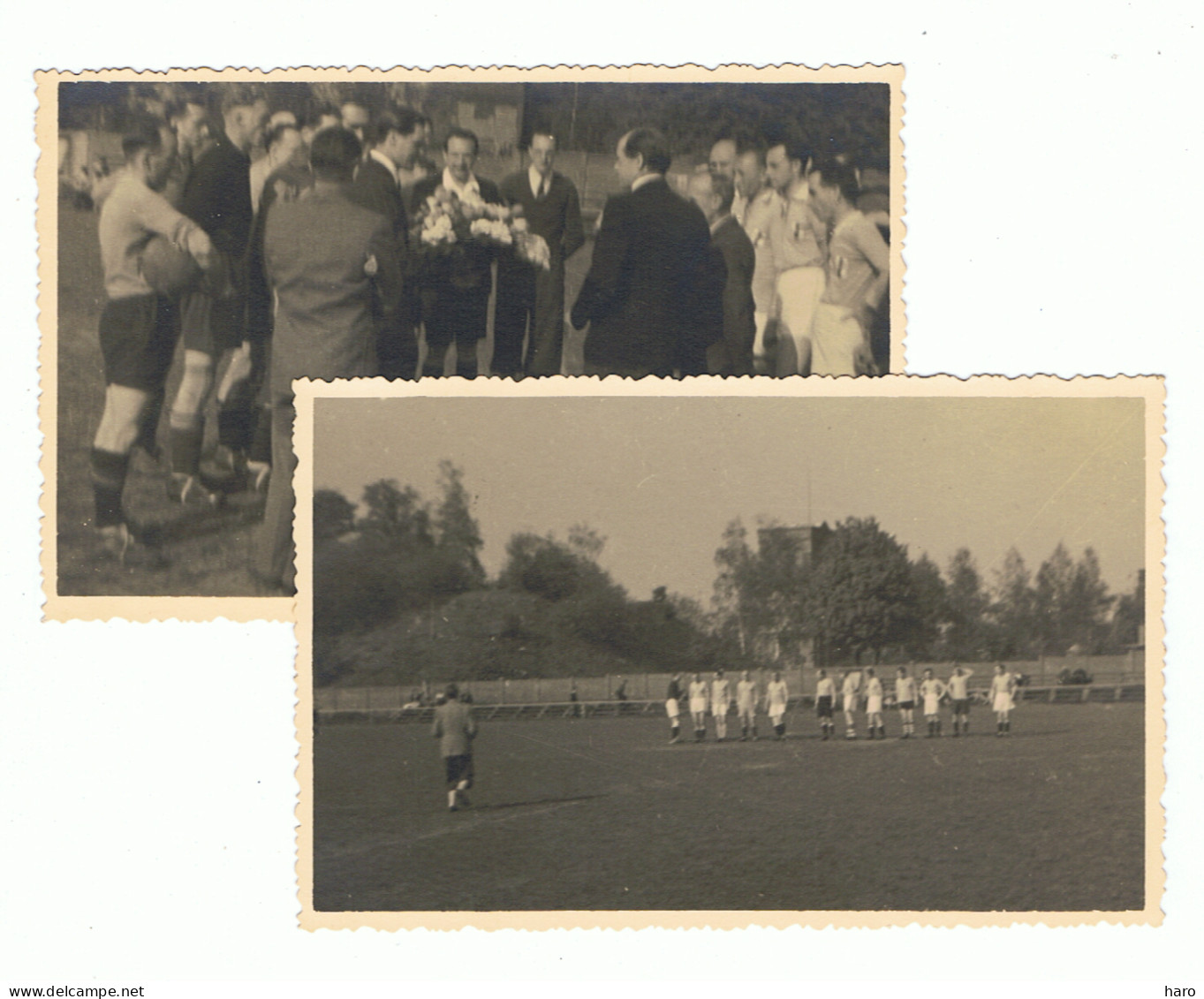 FLERON - Match De Football En 1948 - A.L.A.  -- A.V.A. Lot De 2 Photos Carte ( BB) - Fléron