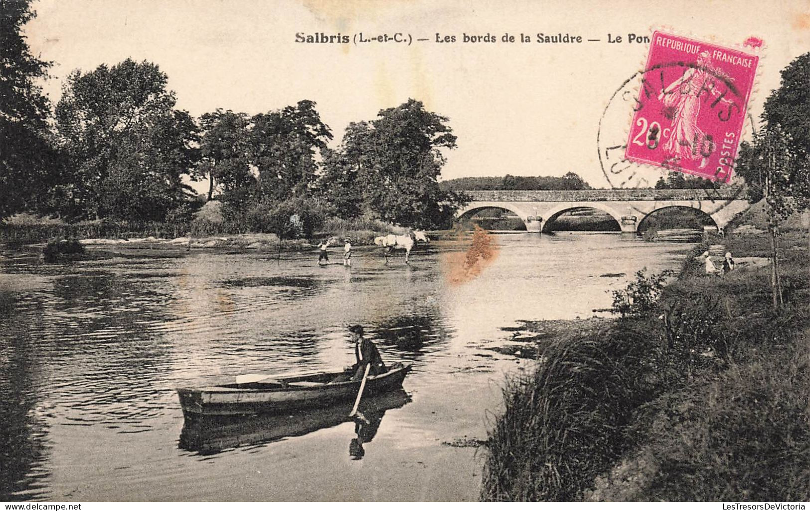 FRANCE - Salbris - Les Bords De La Sauldre - Le Pont - Carte Postale Ancienne - Salbris