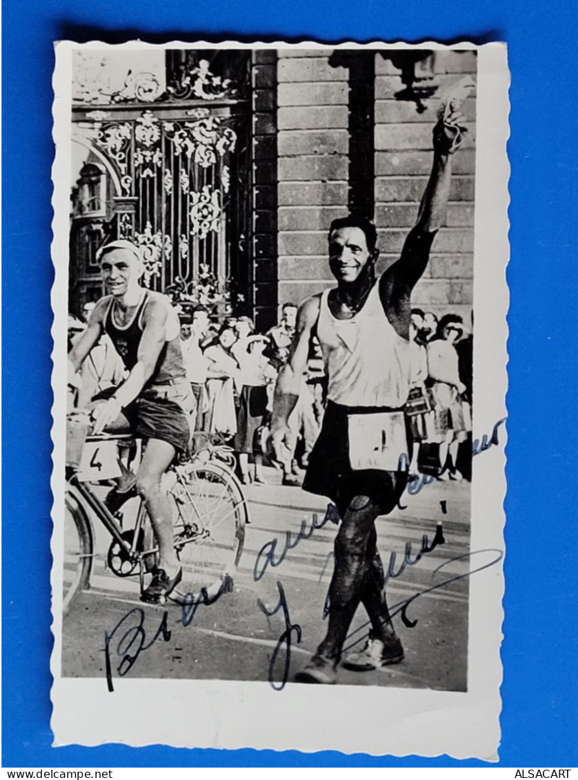Joseph Zami , International De Marche , Autographe - Athlétisme