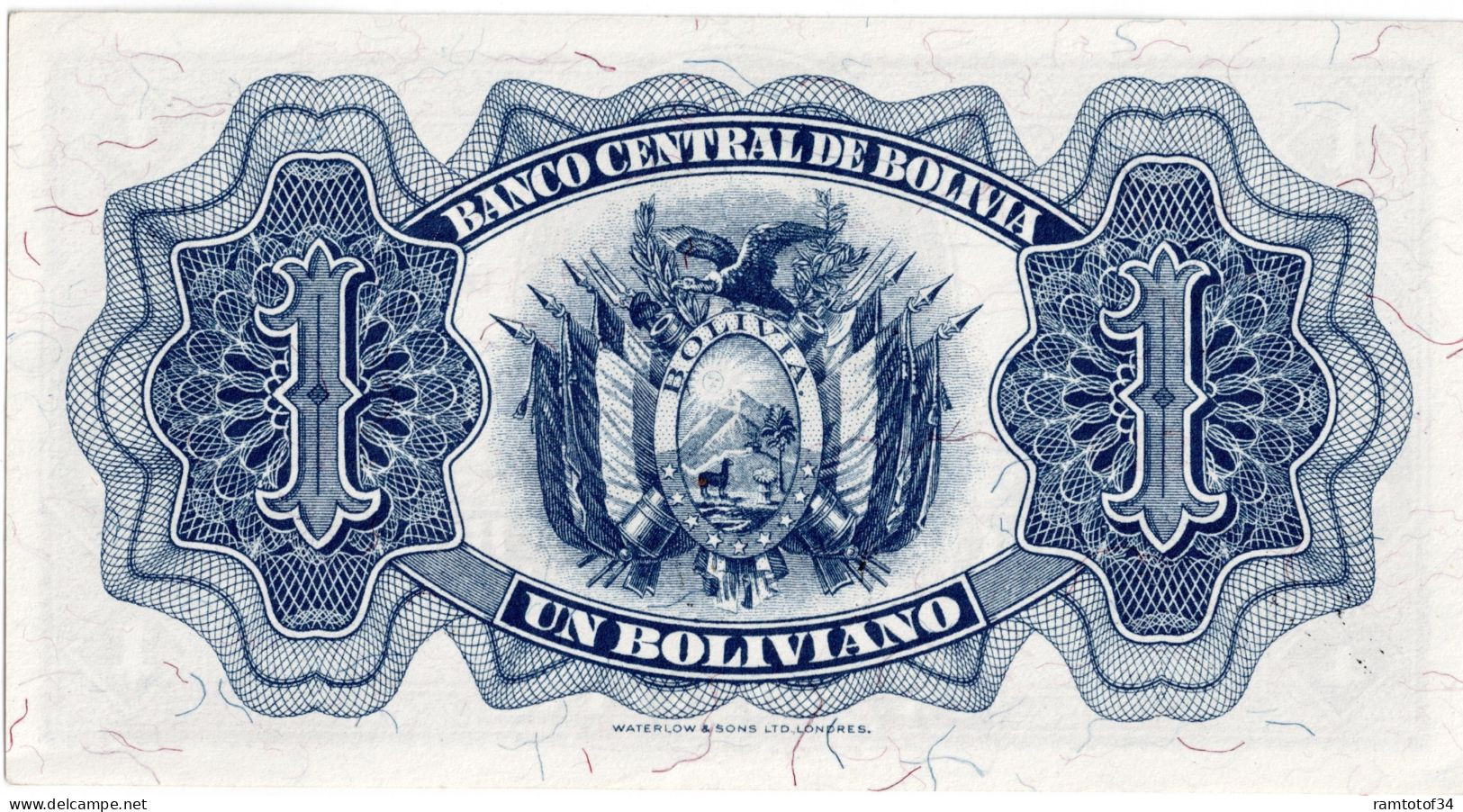 BOLIVIE - 1 Bolivianos 1928 UNC - Bolivien