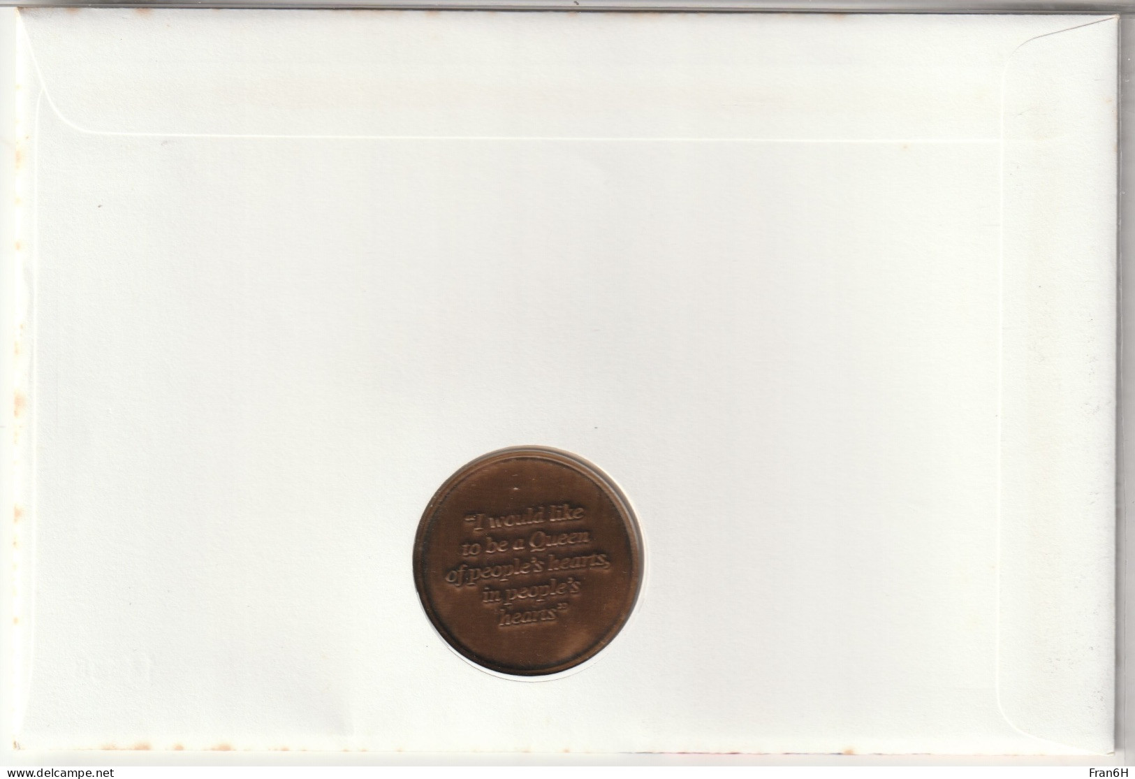 LETTRE PHILATELIQUE NUMISMATIQUE COMMEMORATIVE DIANA - Maundy Sets & Commémoratives