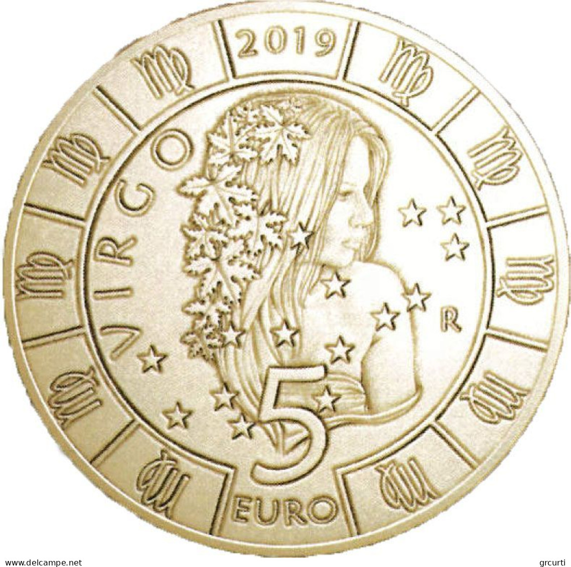 San Marino - 5 Euro 2019 - Segni Dello Zodiaco - Vergine - UC# 223 - San Marino