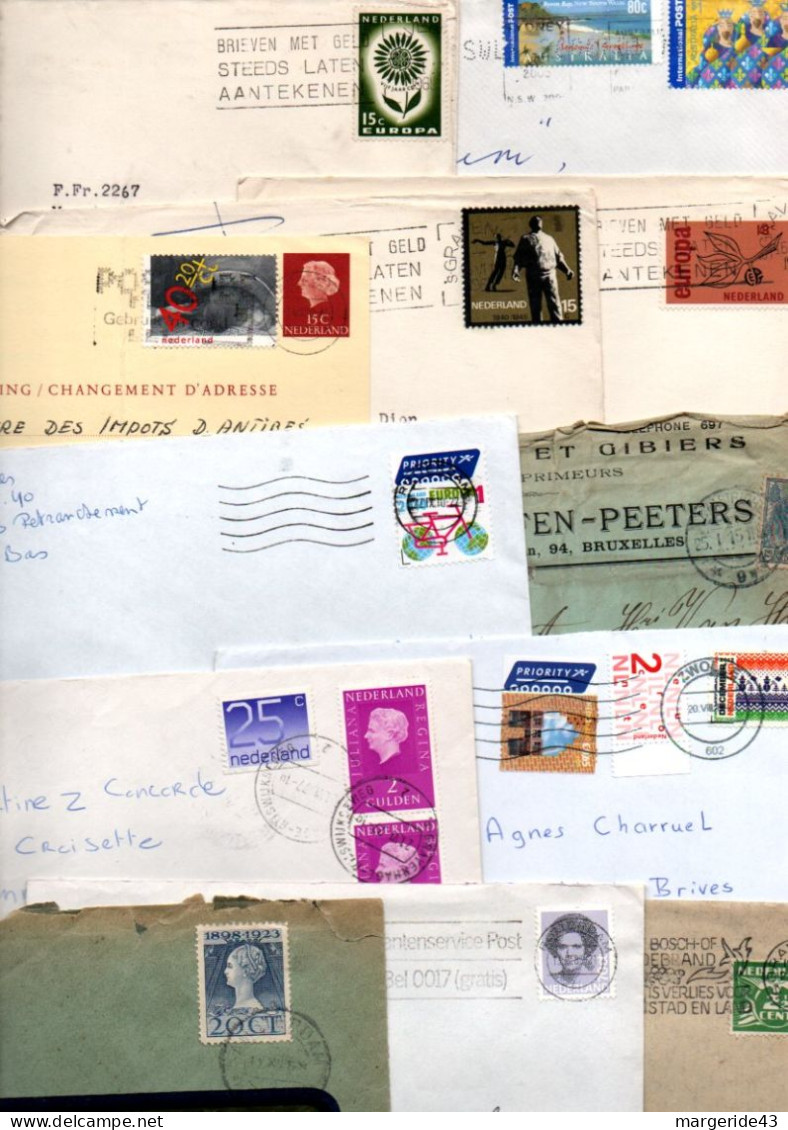 LOT DE LETTRES DES PAYS BAS - 700 GRAMMES - Mezclas (max 999 Sellos)